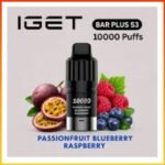 IGET Bar Plus S3 PASSION FRUIT BLUEBERRY RASPBERRY