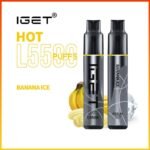 IGET HOT Banana Ice 5500 Puffs
